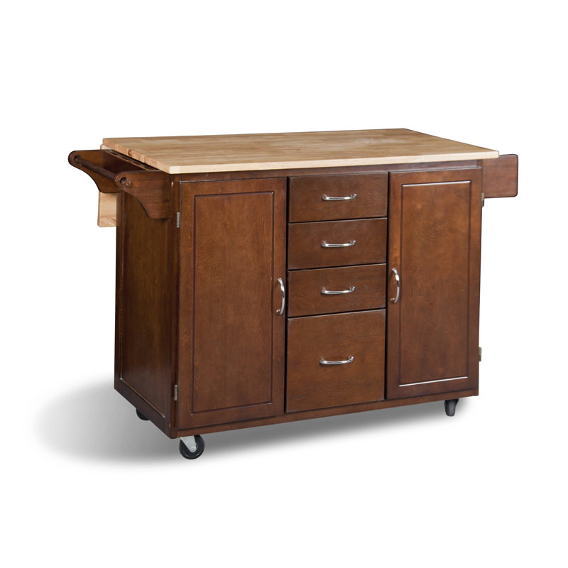 Harwick Wood Kitchen Island, Espresso
