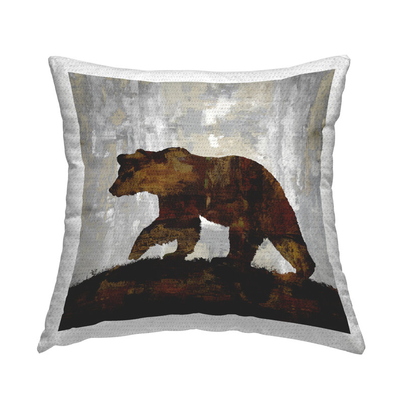 Coussin Rustic Brown Bear