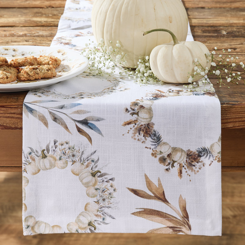  Autumn Harvest Table Runner 13 Inches x 54 Inches, 54" L x 13" W