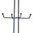 Spectrum Yumi Black 8-Hook Mug Tree Stand for Coffee Mugs and Tea Cups