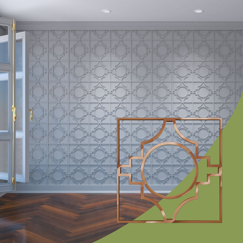 Petits panneaux muraux décoratifs en acrylique gypse, petit, l 11 3/8 po x H 11 3/8 po x T 1/8 po, miroir bronze, Bronze