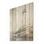 «Grey Minimal Coastal Light House I», art mural sur bois de pin naturel-1211021864