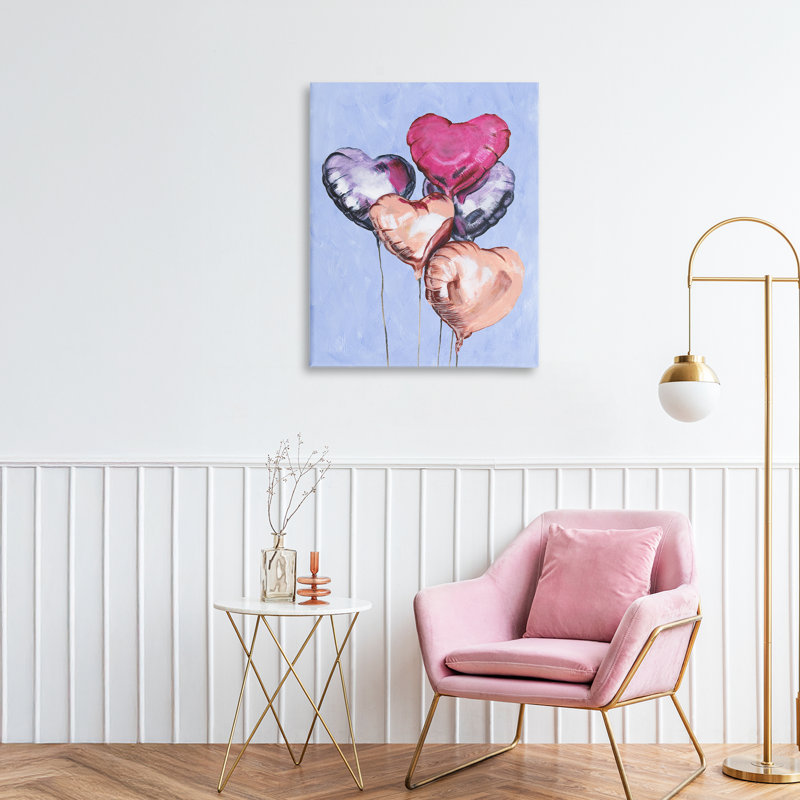 «Vibrant Heart Ballons», conception par Michael Willett, H 20 po x l 16 po