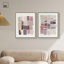 «Tonal Gridwork Duet», reproduction d'art sur toile encadrée par Art Remedy, cadre blond, 16 x 20-1309717475-1309717481