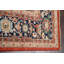 Tapis oriental Heriz Serapi à teinture végétale noué à la main 9 x 12