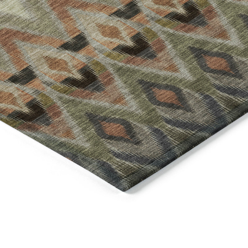 Tapis vert olive 3 'X 5'