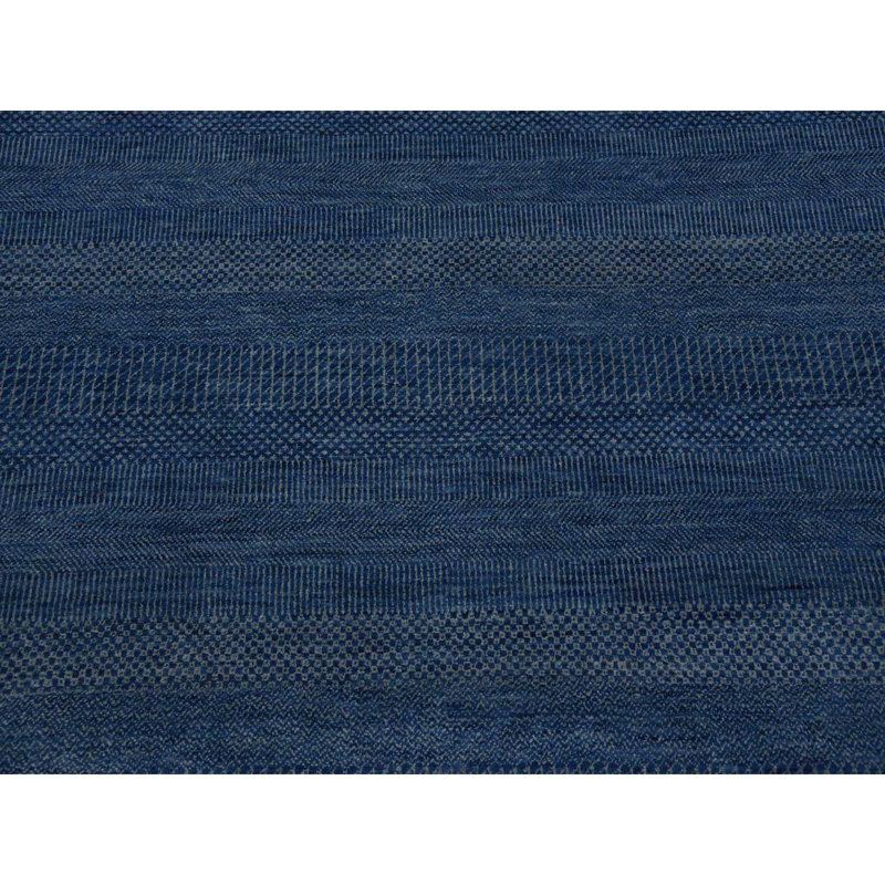 Tapis surdimensionnÃ© 12 pi x 18 pi, bleu, en laine et soie, motif Â« Grass Design Â», nouÃ© Ã  la main C08B24D9835F4538972C1A9D281773D5