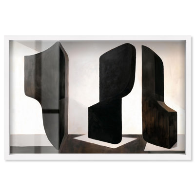 Bold Assertion I Shadowbox Print Boho Wall Decor by Art Remedy, White Frame, 55 x 37