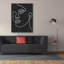 «About Face 2 BW» par Moira Hershey, art mural sur toile-1950624454