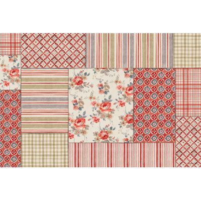 «Farm Patchwork III», impression sur toile tendue