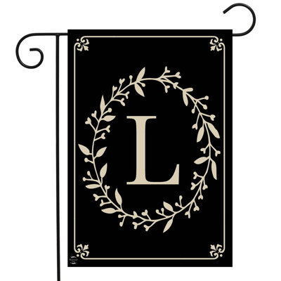  Classic Monogram Letter L Garden Flag