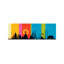 World Icons 1 Piece Wrapped Canvas Panoramic Wall Art-1410217677
