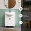Base de meuble-lavabo autoportant 24 po sans lavabo ni robinet-130838763