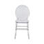 Chaises d'événement empilables en acrylique transparent de style fantôme - ensemble de 2