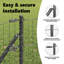 80cm H x 3.2cm W Metal Fencing Kits