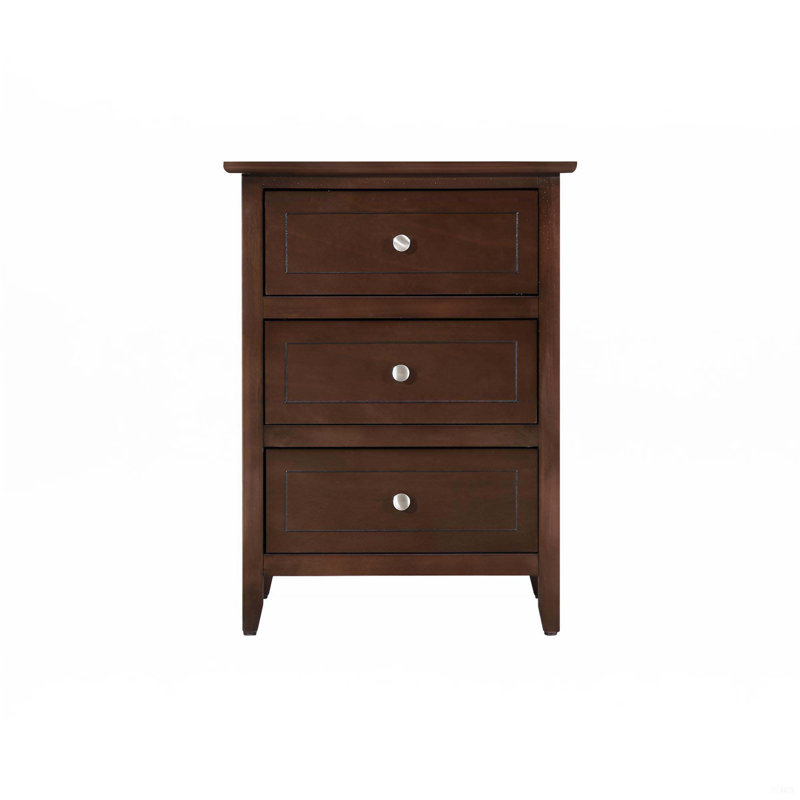 Table de chevet transitionnelle, Cappuccino