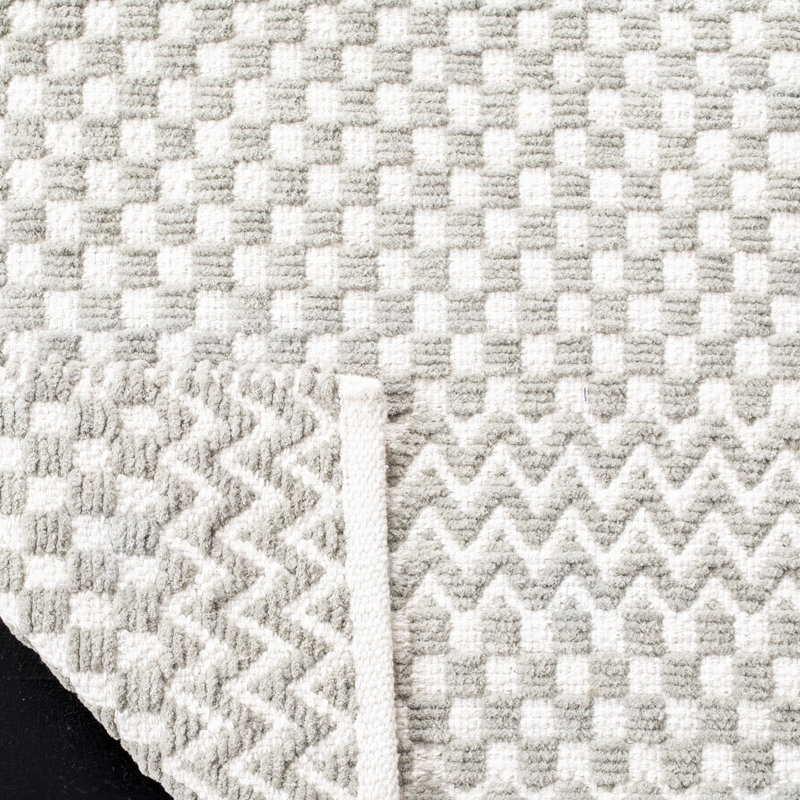 Alpizar Flat Weave Cotton Geometric Rug, Rectangle 3' x 5'
