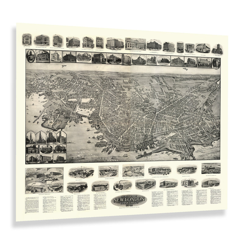 «New London Connecticut», Rec., H 24 po x l 30 po