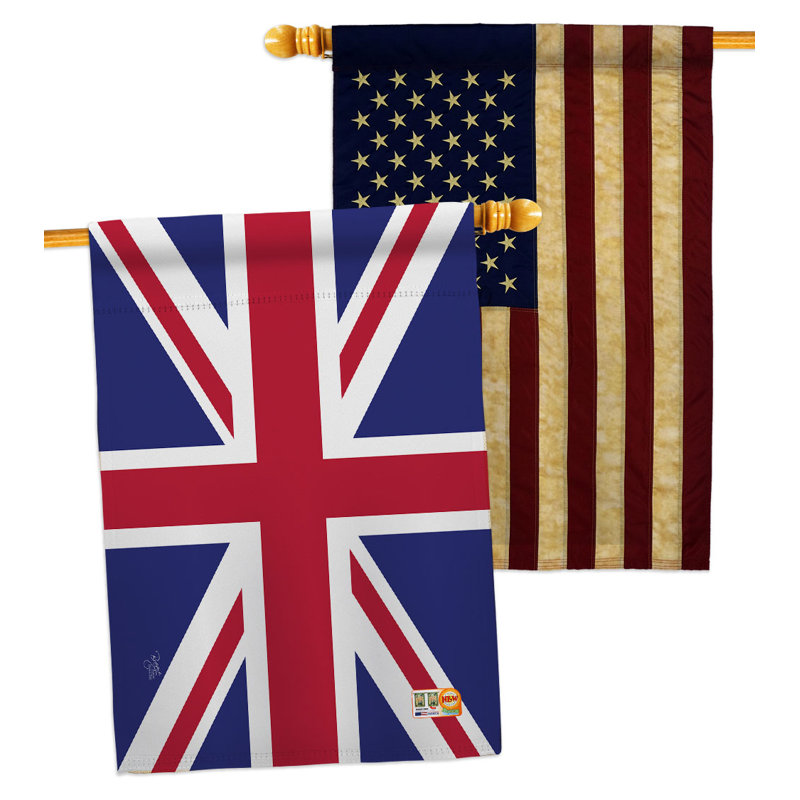 Double Sided 40'' H x 28'' W Polyester House Flag
