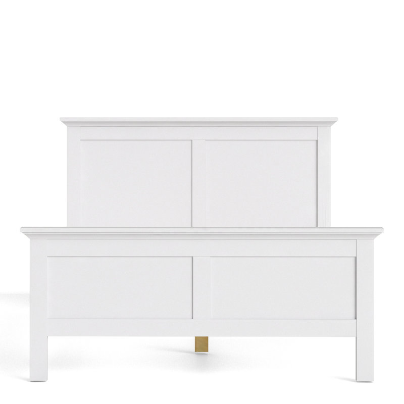 Woodburn Bed, European Double (140 x 200 cm), White