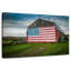 Drapeau américain sur une grange-418008037