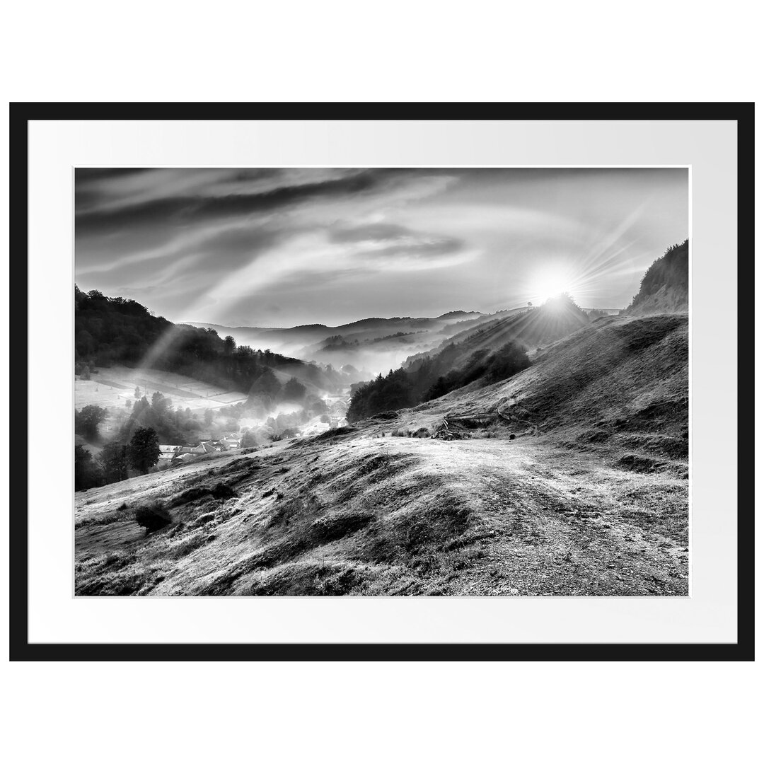 Gerahmtes Poster Berglandschaft