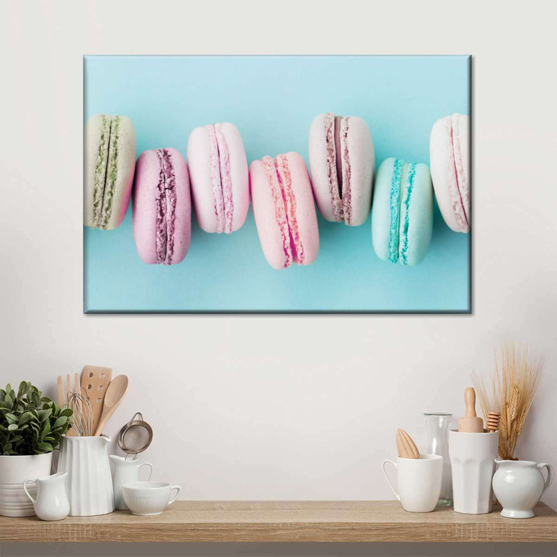 " Delectable Macarons " by Pink Sherbet Photography, 24" H x 36" W x 1.25" D