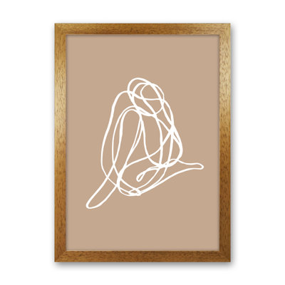 Tangled Lines Female3 1 Piece Wall Art