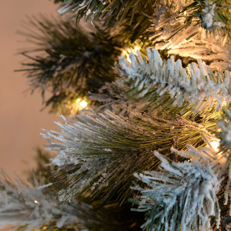 5.91' H Lighted Artificial Spruce Christmas Tree