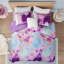 Ensemble d'édredon à imprimé de teinture sur nœuds double / grand avec coussin décoratif-119237274-119237272