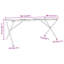 Ronks Dining Table Legs X-Frame Steel-338226201