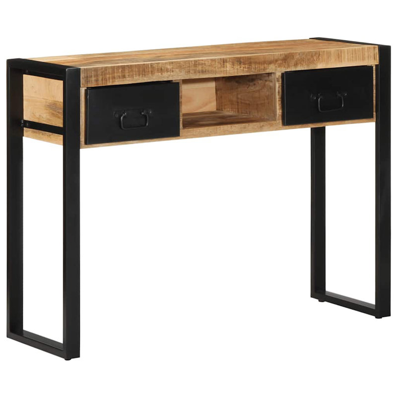 Console Table 100X35x75 Cm Solid Wood Reclaimed, Brown