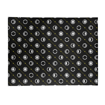 Tapis noir/jaune lune phases