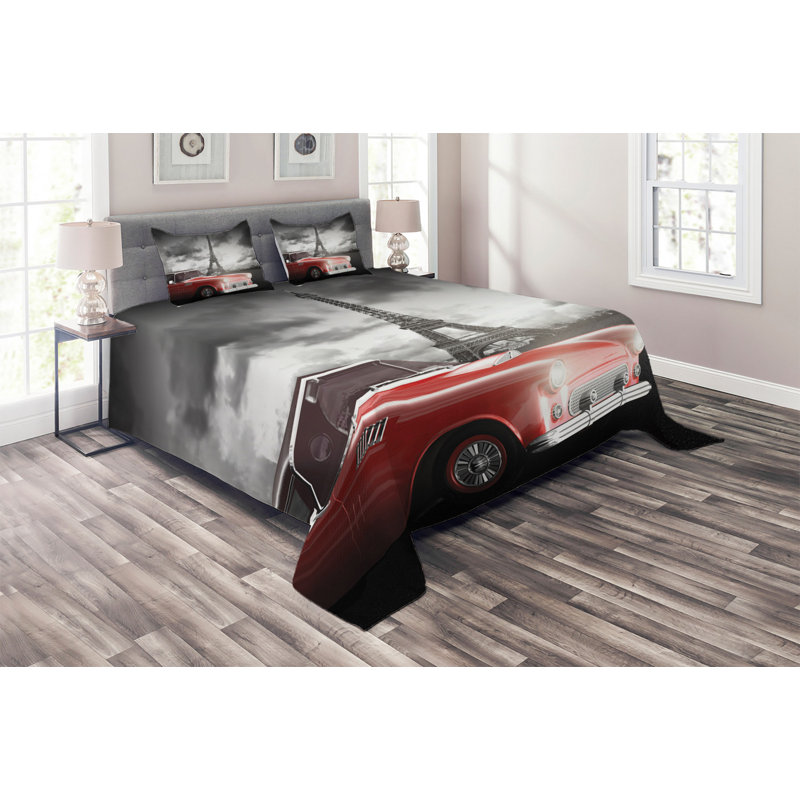 Eclectic Coverlet, King Bedspread + 2 Shams