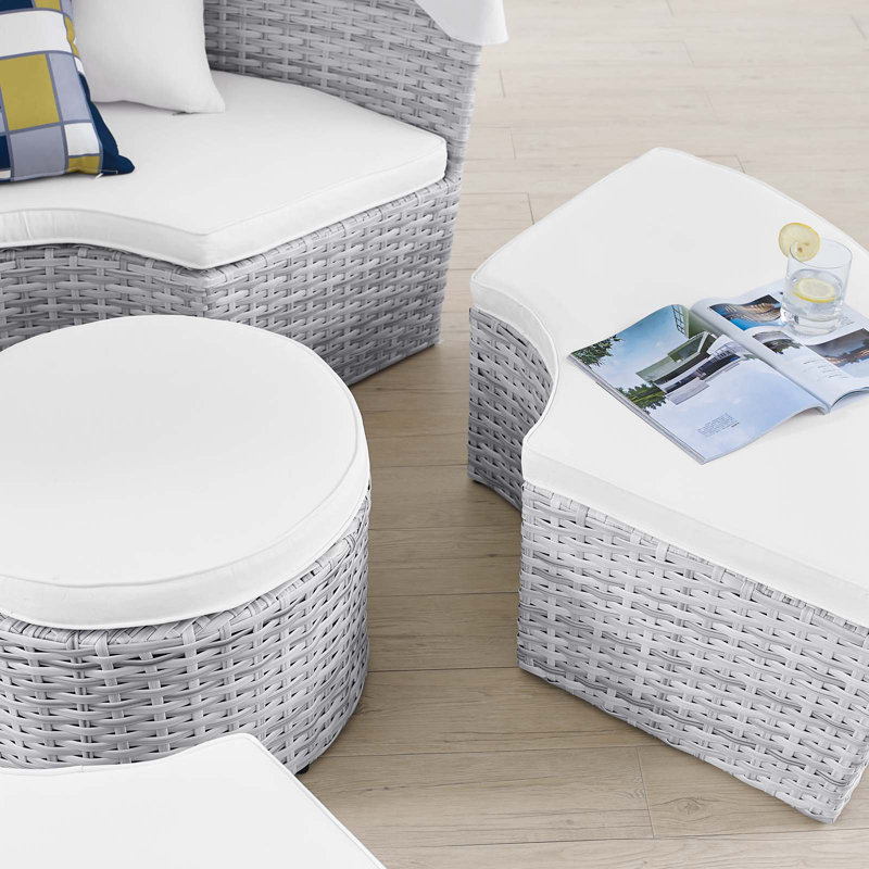Lit de jour pour patio Scottsdale, Blanc