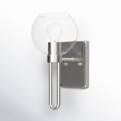 Single Transparent Dimmable Bath Sconce