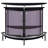 Strick & Bolton Black Freestanding Glass Top Home Bar Wine Cabinet-343201154