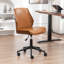 Chaise de bureau rembourrée en similicuir Bryonie-340057851
