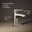 Robinet de lavabo de salle de bain à poignée simple Hint, 1,2 gal / min-114551343