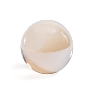 Boule décorative en cristal de verre, 4,5 pouces de diamètre