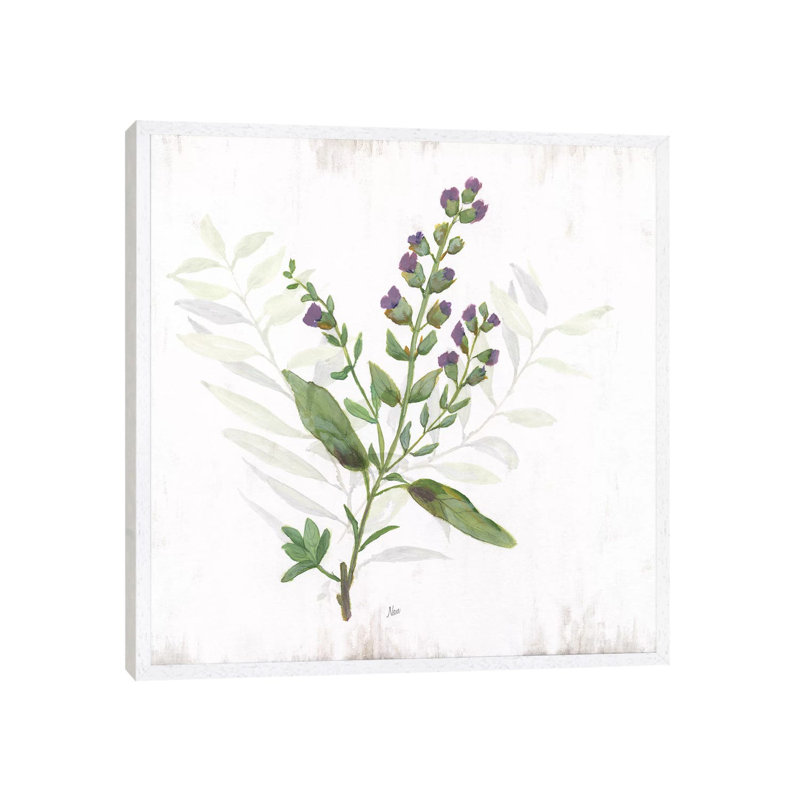 Kitchen Garden II by Nan - Print on Canvas, White Framed, 45.72 cm H x 45.72 cm W