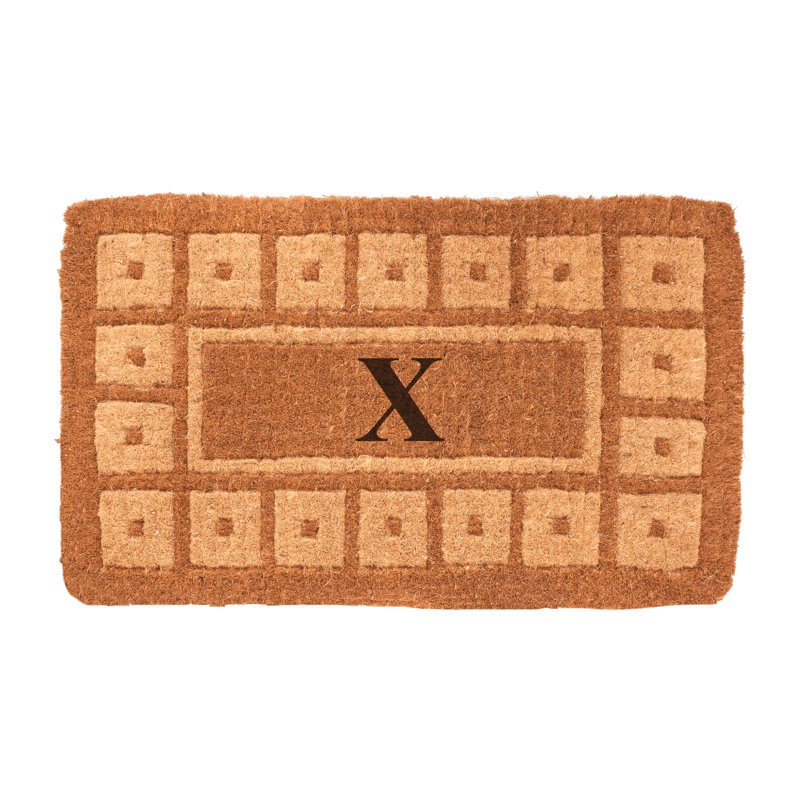Lynette Geometric Outdoor Doormat, Rectangle 2' x 3'3", X