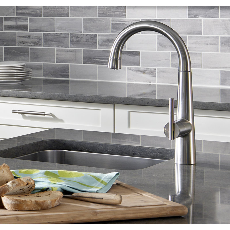American Standard Edgewater Pull Down Kitchen Faucet, Stainless Steel