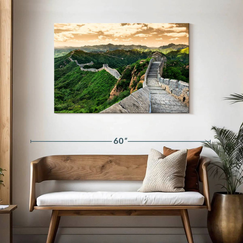 Ravi, grande muraille de Chine V, H 30 po x l 45 po