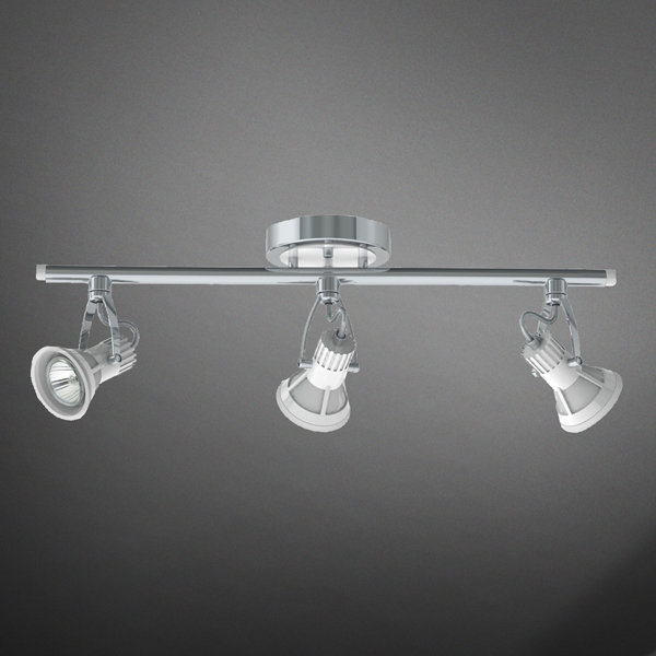 Chesley 3 -Light Track Track Kit with Dimmable and Adjustable Head, Silver