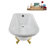 62" Streamline Clawfoot Tub,Tray,Drain, Clawfeet-101628985-102218225