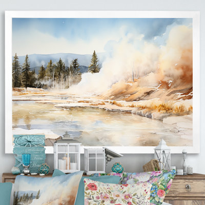 " Minimal Beige Geyser Horizon "