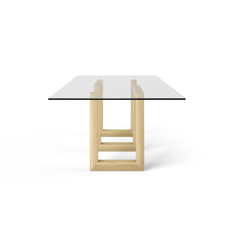 Table de salle à manger Reesa, H 29 po x L 60 po x l 44 po, Naturel