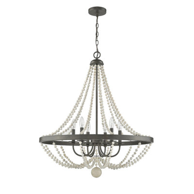 Lustre rustique à 6 lumières Dalanie