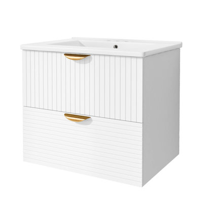 Meuble-lavabo mural 24 po avec 2 tiroirs